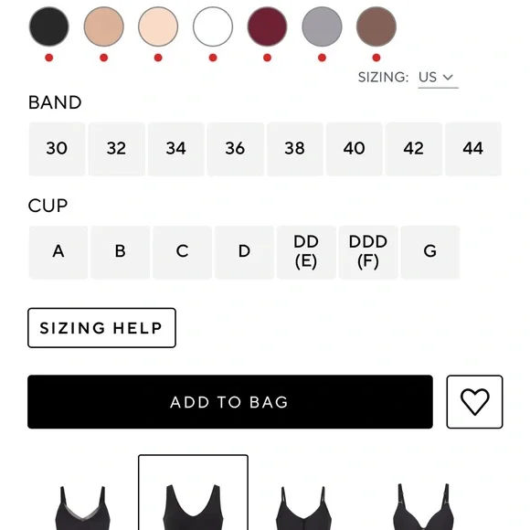 Honey Love Support Bra~Black~NWT 2x/40DD - Picture 8 of 10